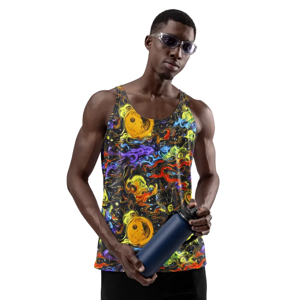 Ultraviolet Ocean on Men's Tank Top — Front