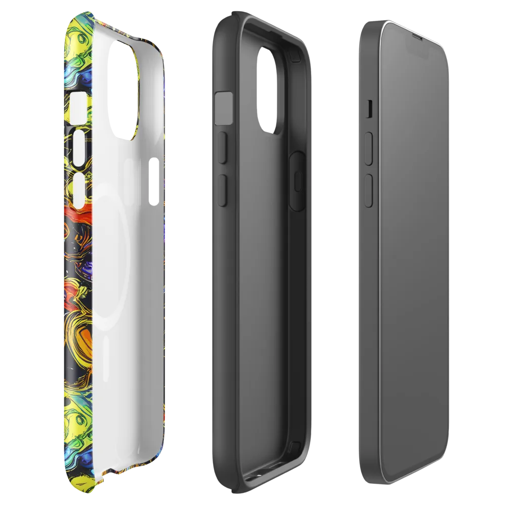 Ultraviolet Ocean on MagSafe Tough Case for iPhone® — Front