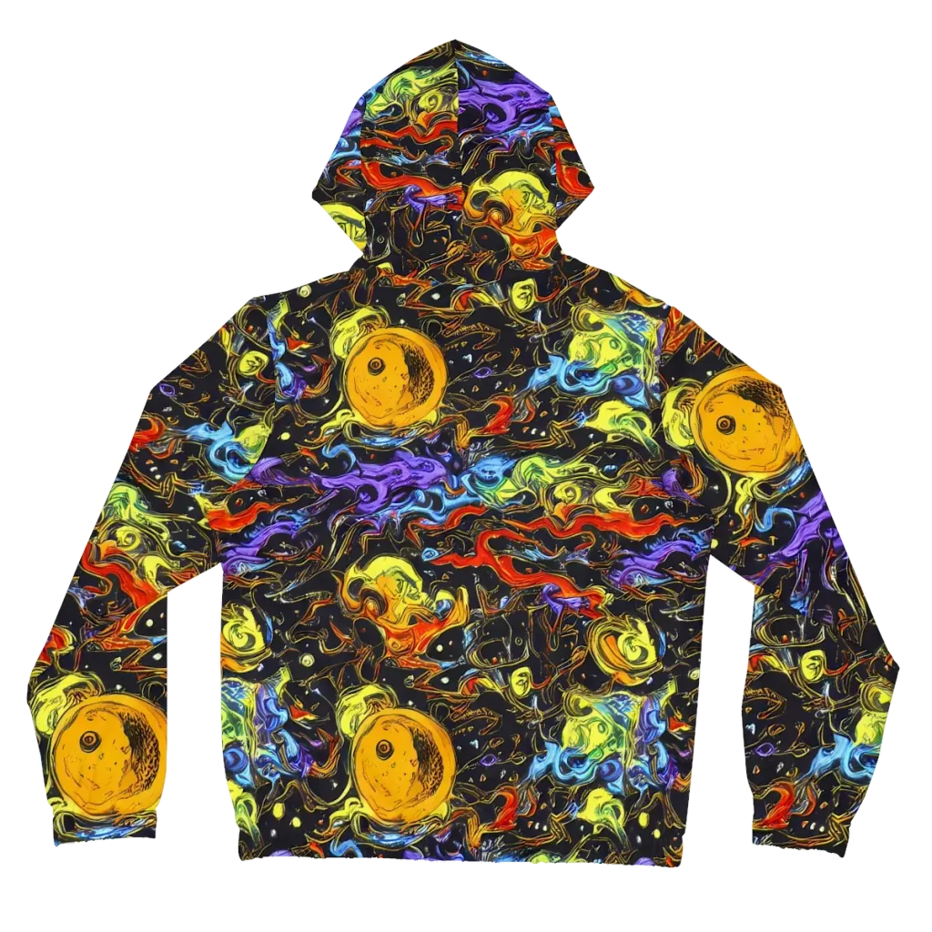 Ultraviolet Ocean on Women's Full-Zip Hoodie — Back