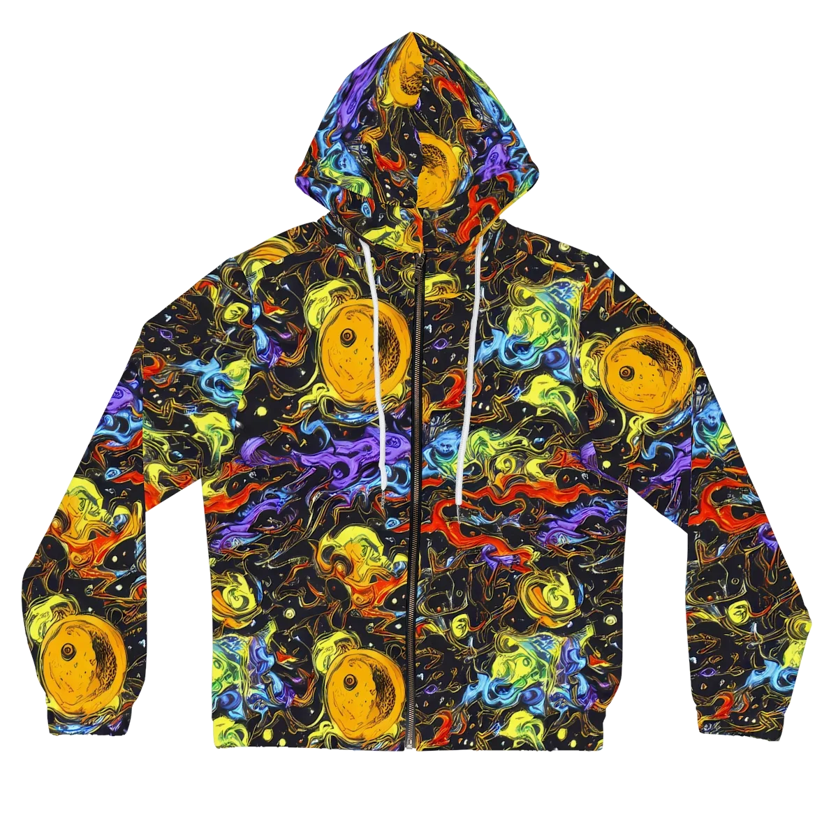 Ultraviolet Ocean on Women's Full-Zip Hoodie — Front