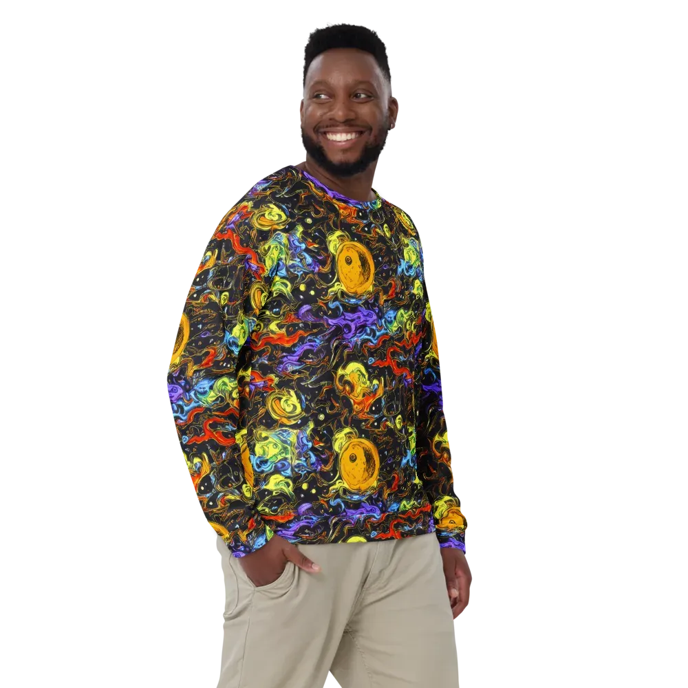 Ultraviolet Ocean on Sweatshirt — Front