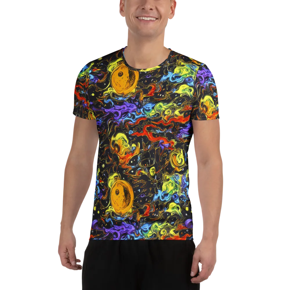 Ultraviolet Ocean on Men's Athletic T-Shirt — Front