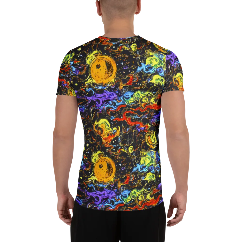 Ultraviolet Ocean on Men's Athletic T-Shirt — Back
