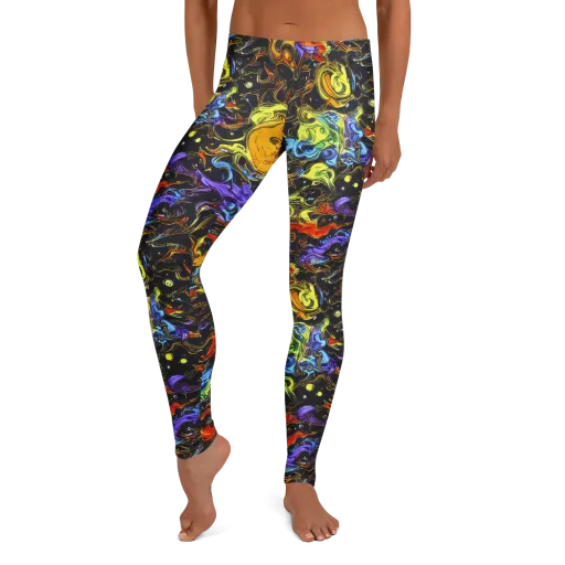 Ultraviolet Ocean on a Leggings