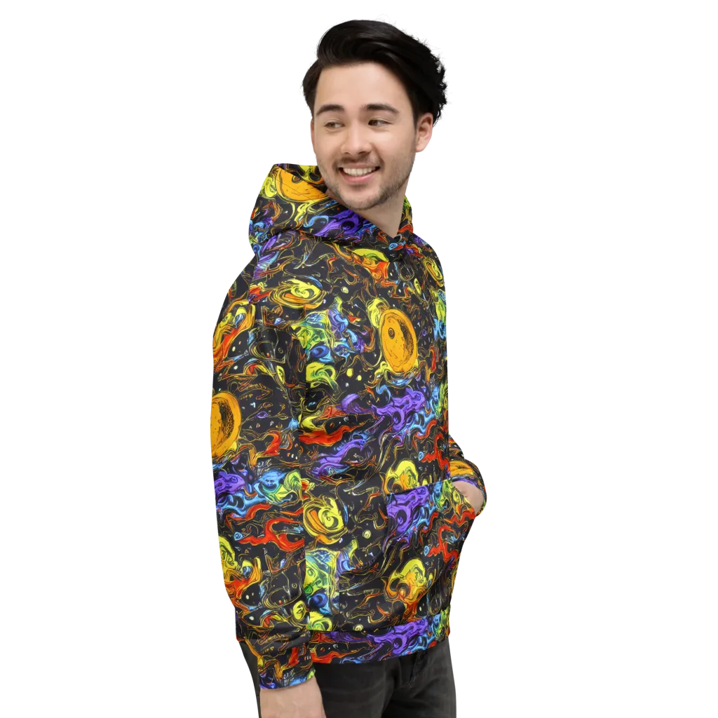 Ultraviolet Ocean on Hoodie — Right