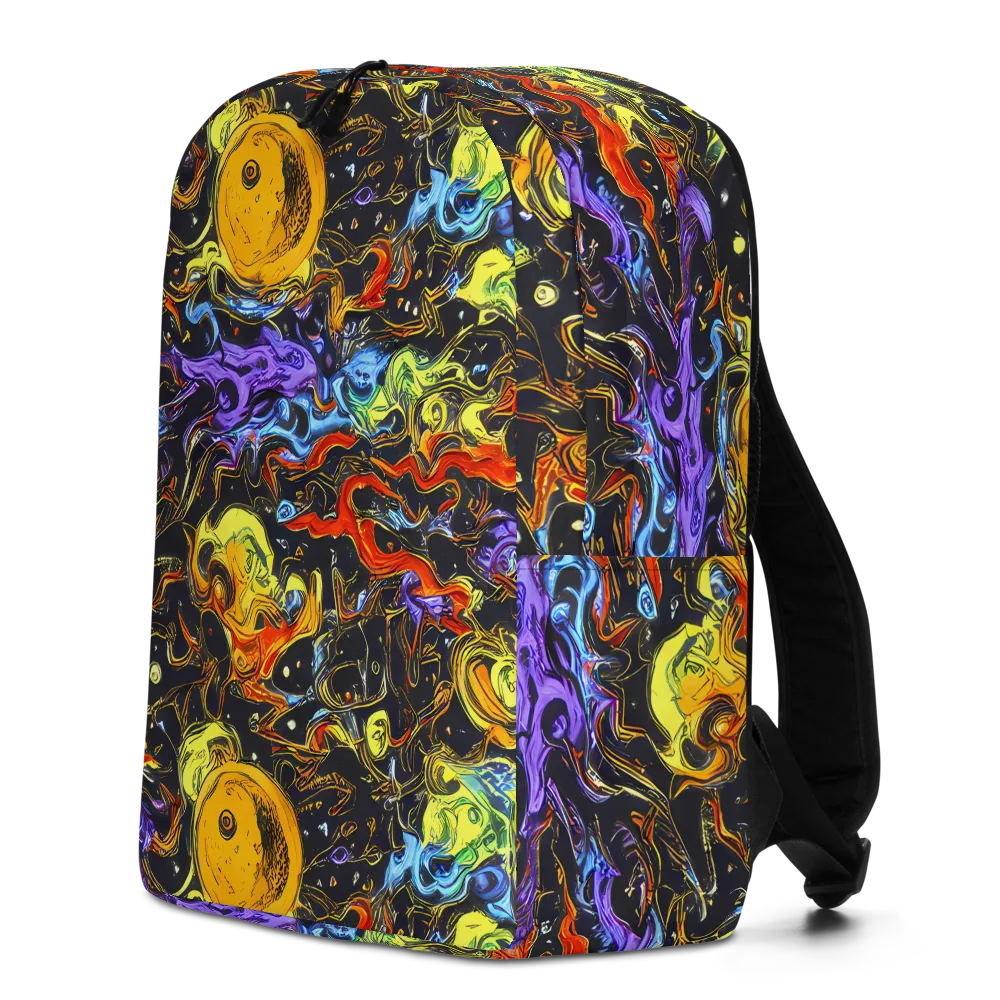 Ultraviolet Ocean on Minimalist Backpack — Left