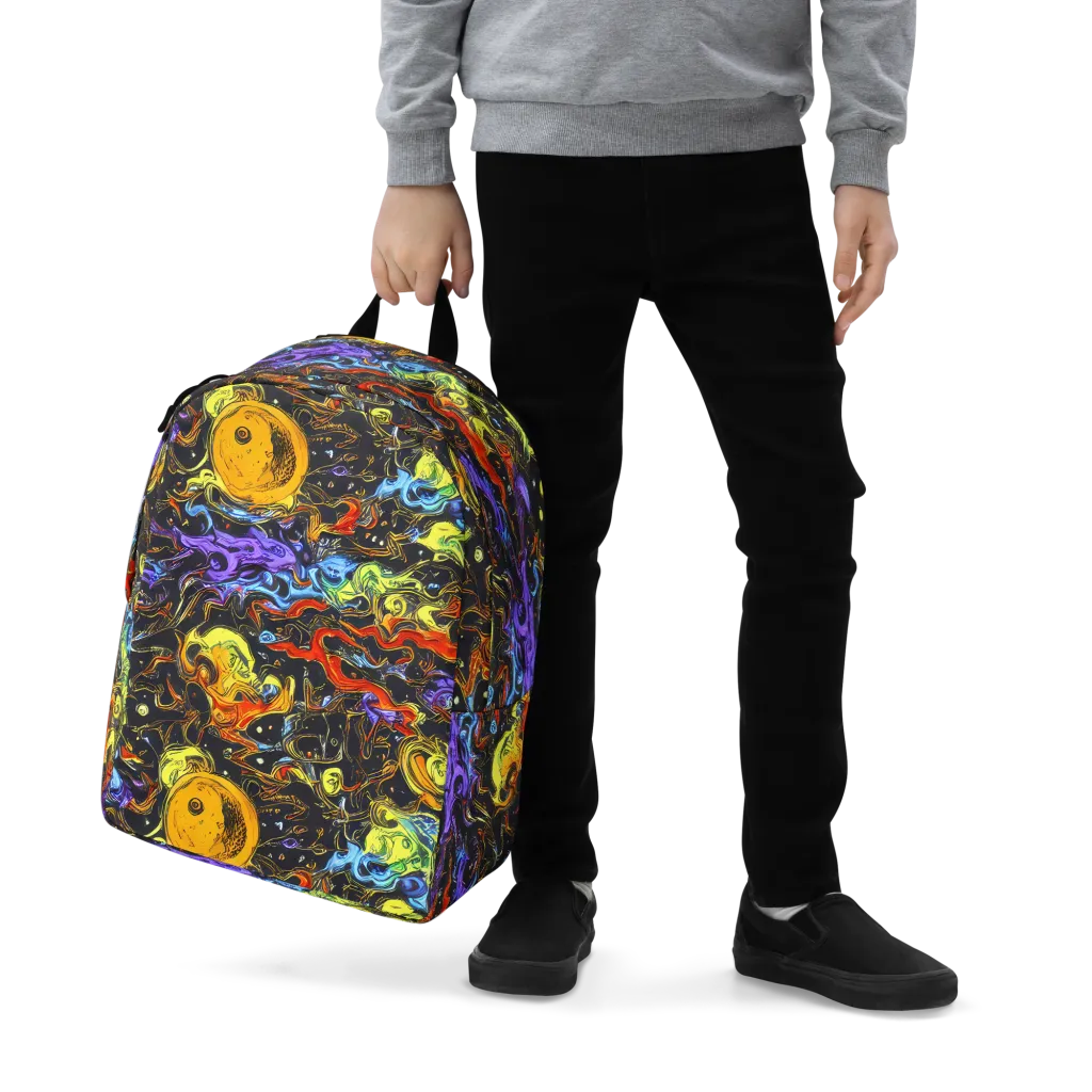 Ultraviolet Ocean on Minimalist Backpack — Zoomed-in