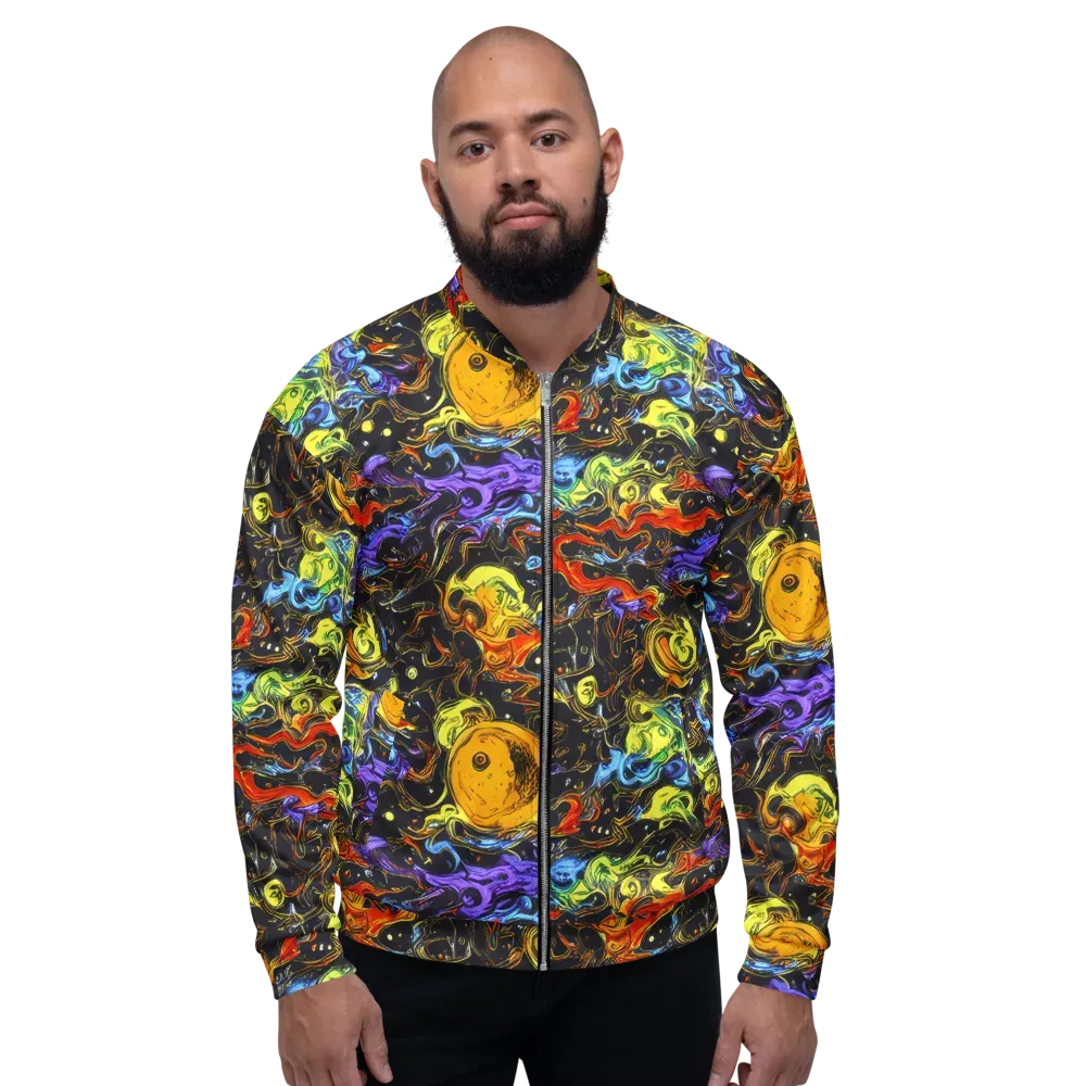 Ultraviolet Ocean on Bomber Jacket — Front