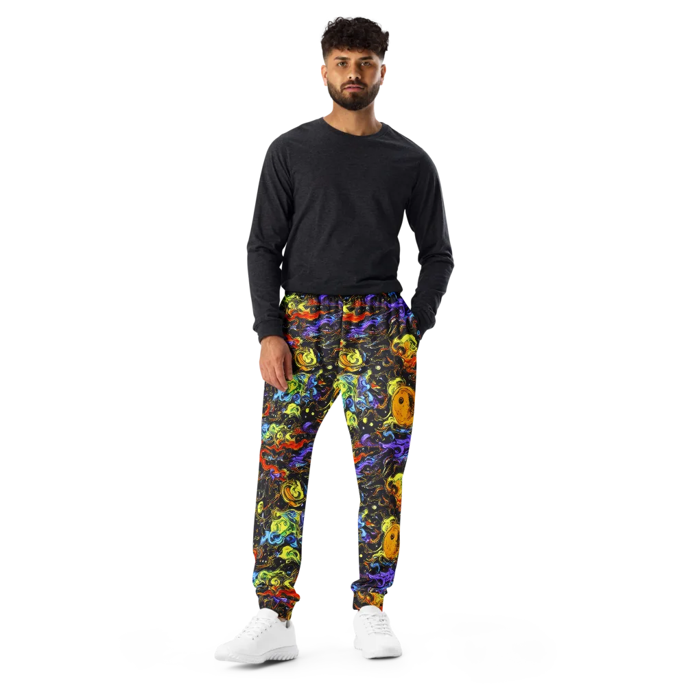 Ultraviolet Ocean on Men's Joggers — Front