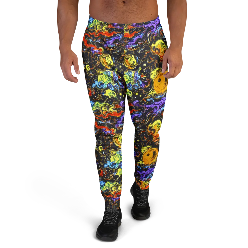 Ultraviolet Ocean on Men's Joggers — Front