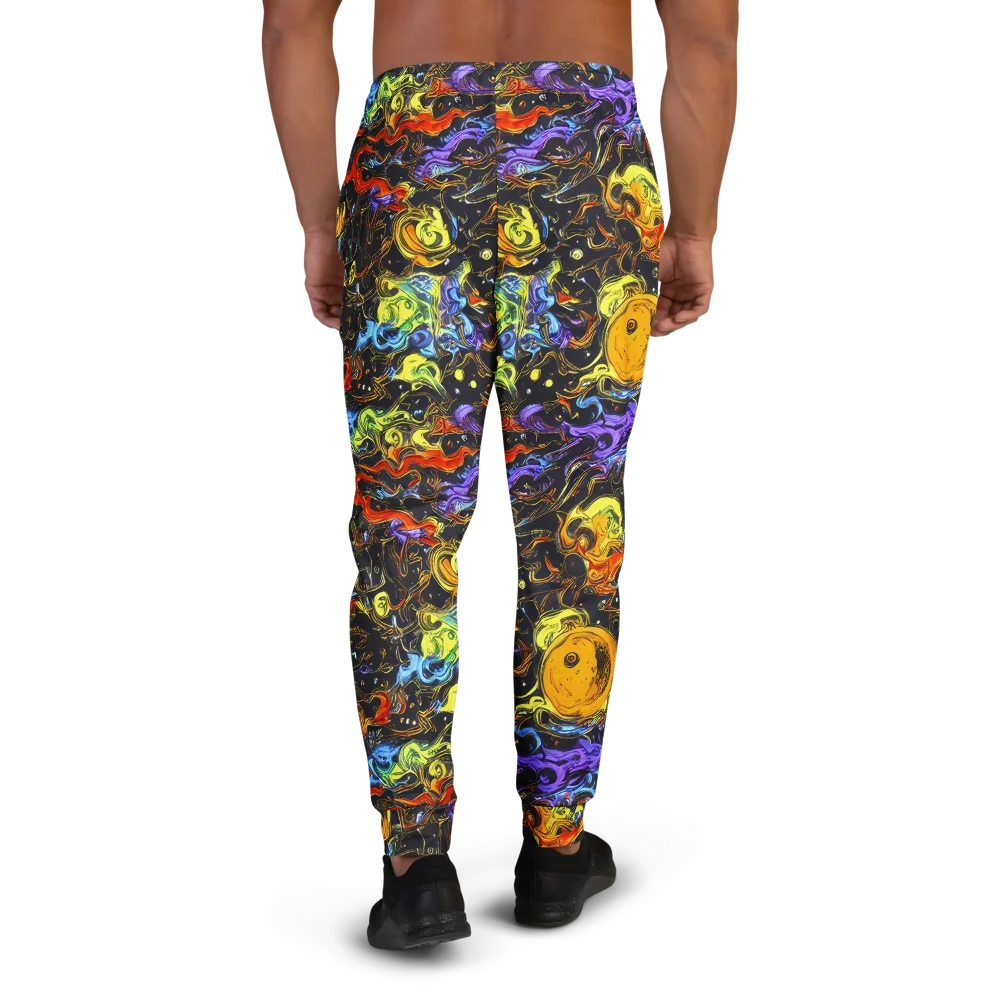 Ultraviolet Ocean on Men's Joggers — Back