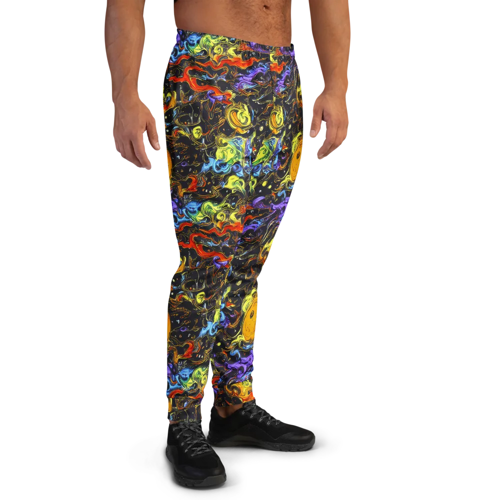Ultraviolet Ocean on Men's Joggers — Right