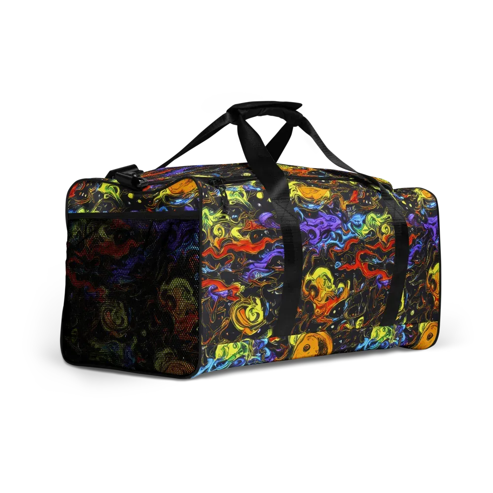 Ultraviolet Ocean on Duffle Bag — Right Front