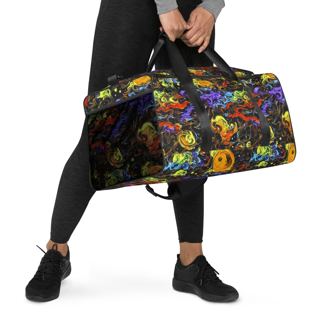 Ultraviolet Ocean on Duffle Bag — Right Front