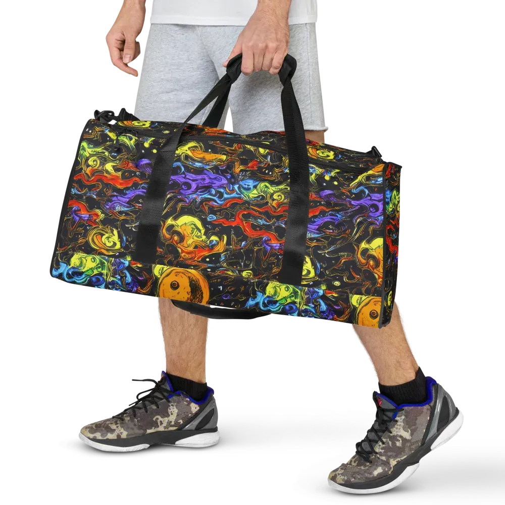 Ultraviolet Ocean on Duffle Bag — Front