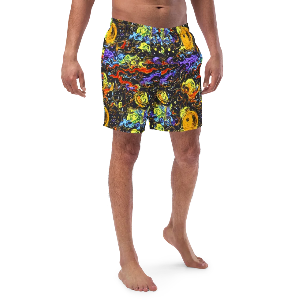 Ultraviolet Ocean on Swim Trunks — Front