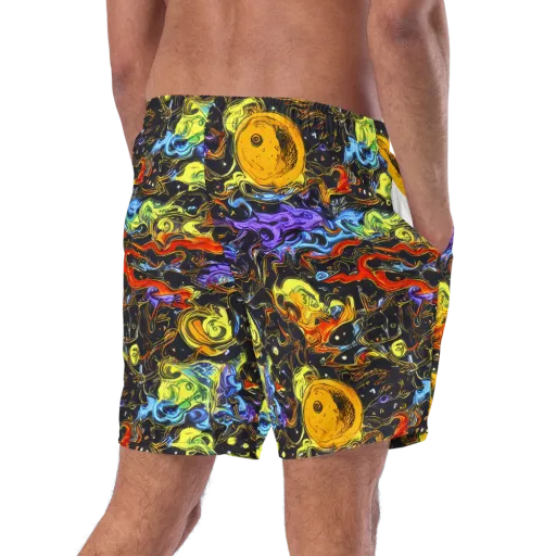 Ultraviolet Ocean on a Swim Trunks