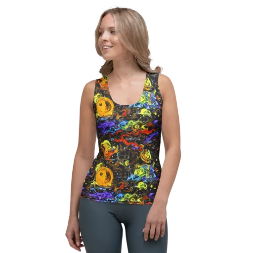 Ultraviolet Ocean on a Women's Tank Top