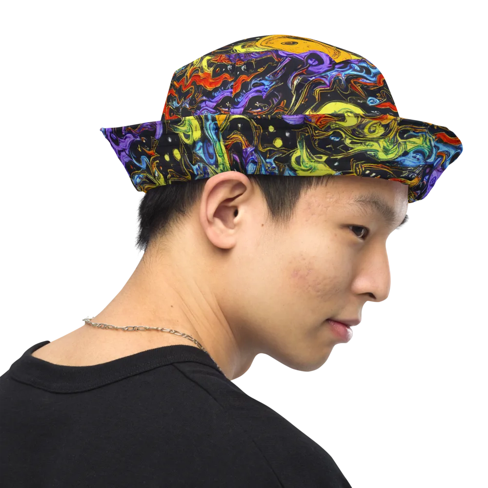 Ultraviolet Ocean on Reversible Bucket Hat — Right Outside