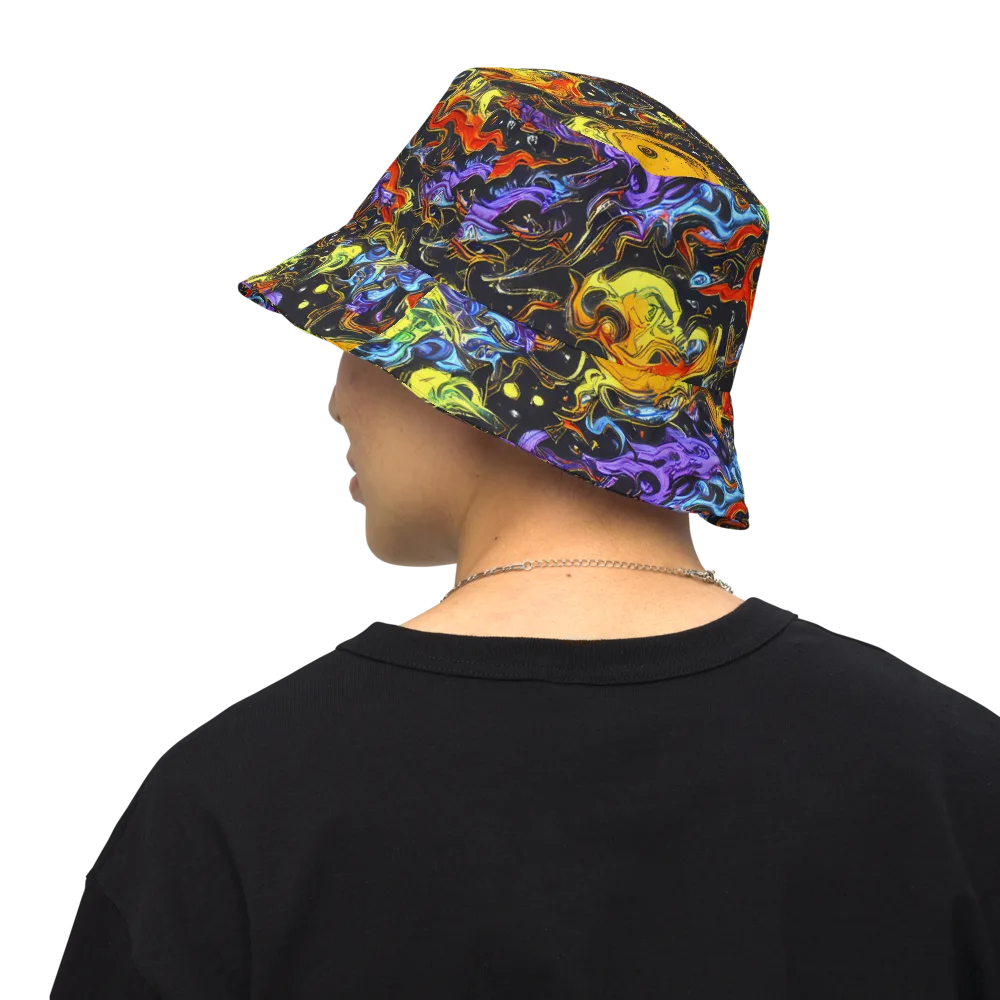 Ultraviolet Ocean on Reversible Bucket Hat — Back Inside