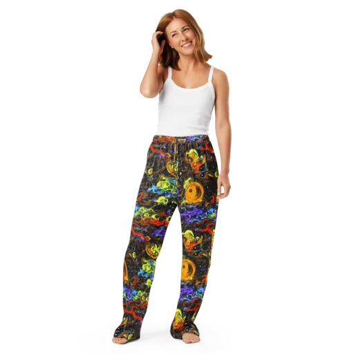 Ultraviolet Ocean on a Women's Pajama Pants