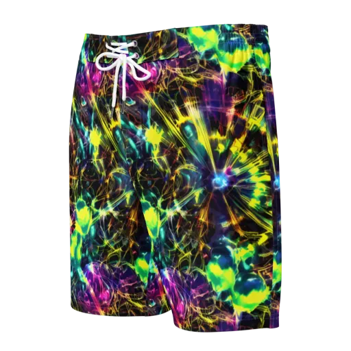 Acid Rainfall on a Men's Board Shorts