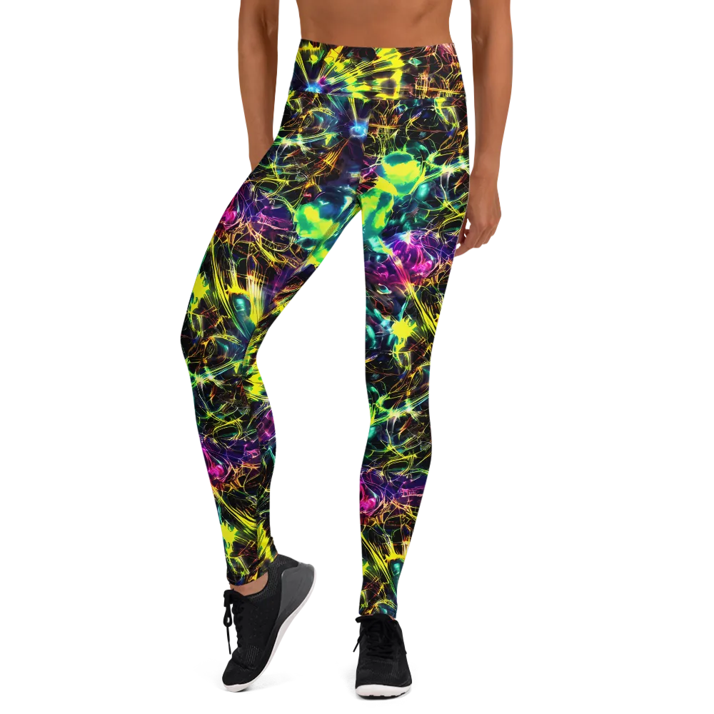 Acid Rainfall on Yoga Leggings — Front