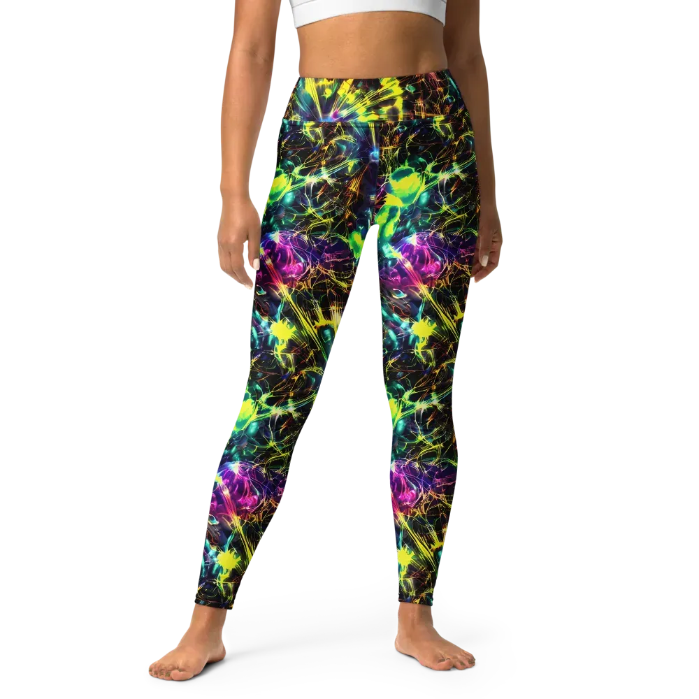Acid Rainfall on Yoga Leggings — Front