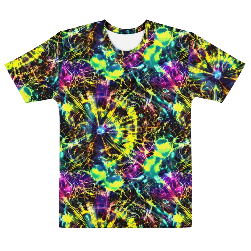 Acid Rainfall on Men's Cotton Crew Neck T-Shirt — Front