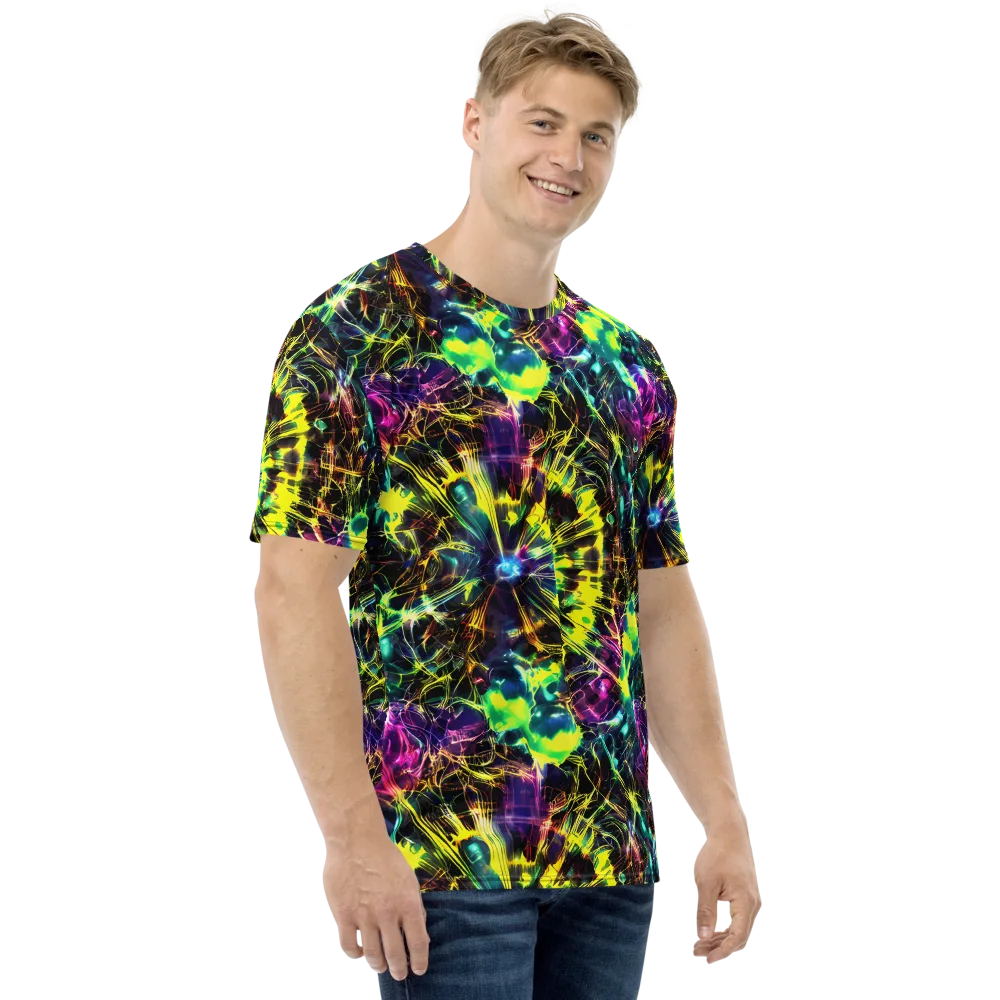 Acid Rainfall on Men's Crew Neck T-Shirt — Right