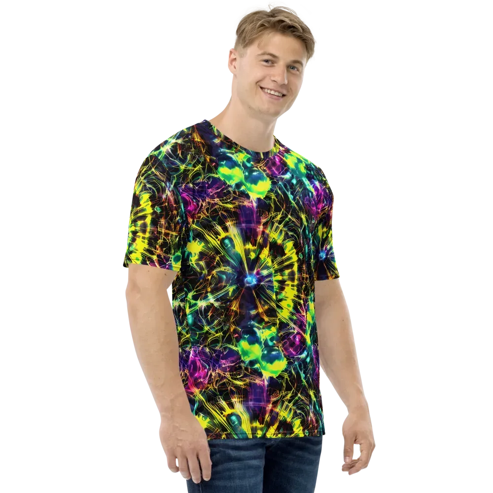Acid Rainfall on Men's Crew Neck T-Shirt — Right