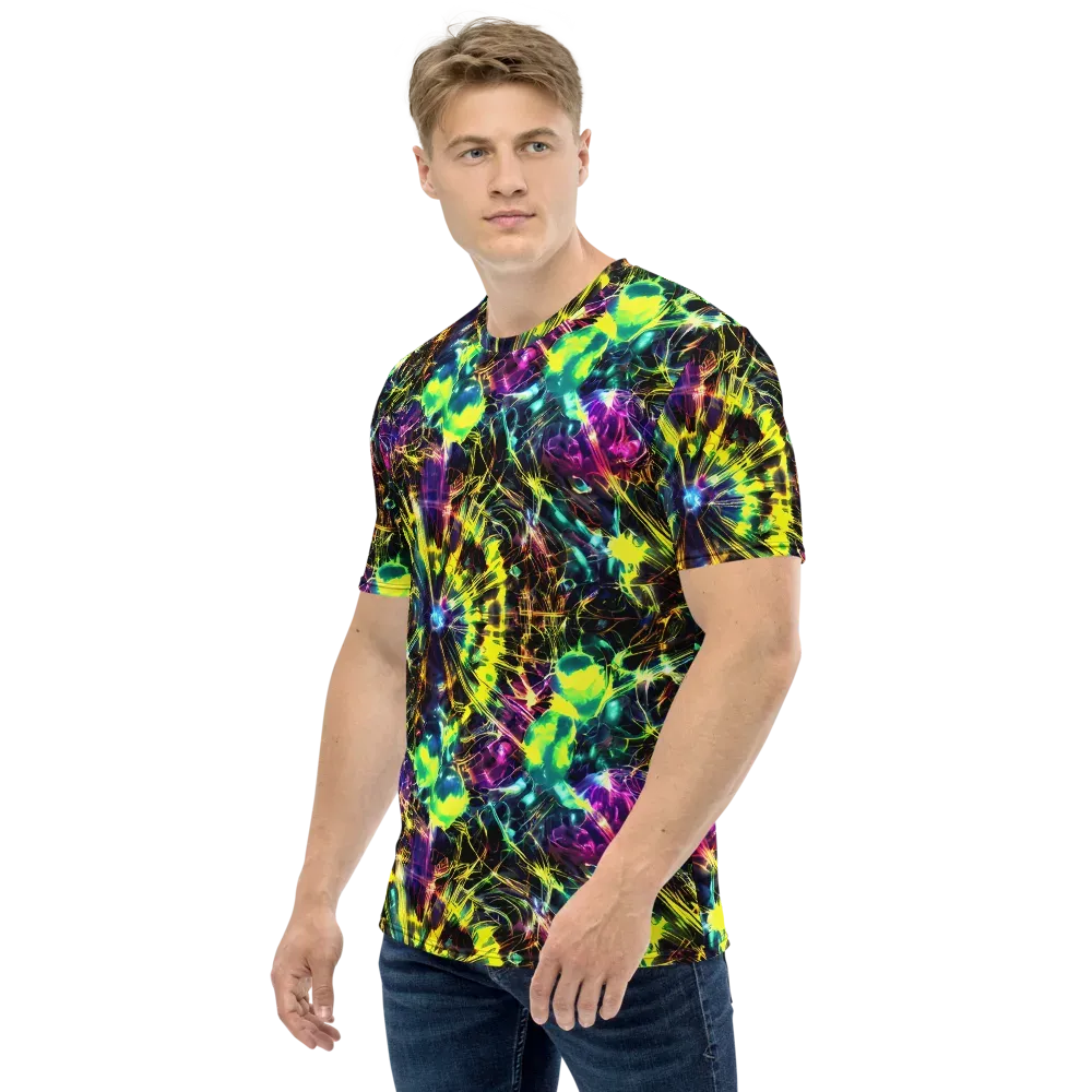 Acid Rainfall on Men's Crew Neck T-Shirt — Left