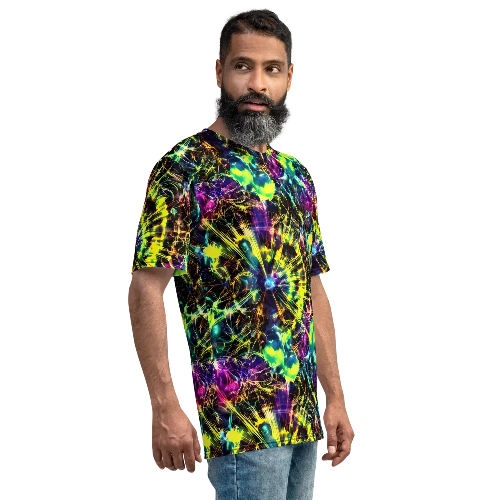 Acid Rainfall on Men's Crew Neck T-Shirt — Right