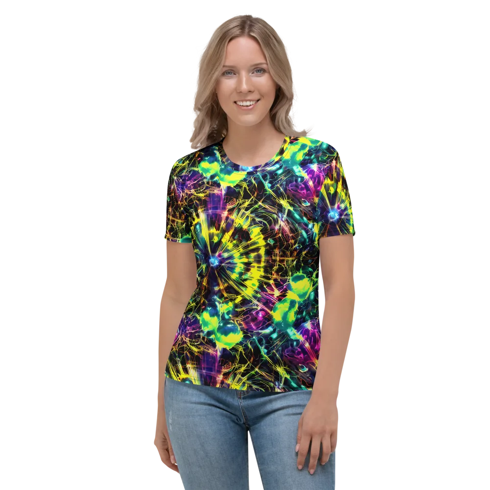 Acid Rainfall on Women's Crew Neck T-Shirt — Front