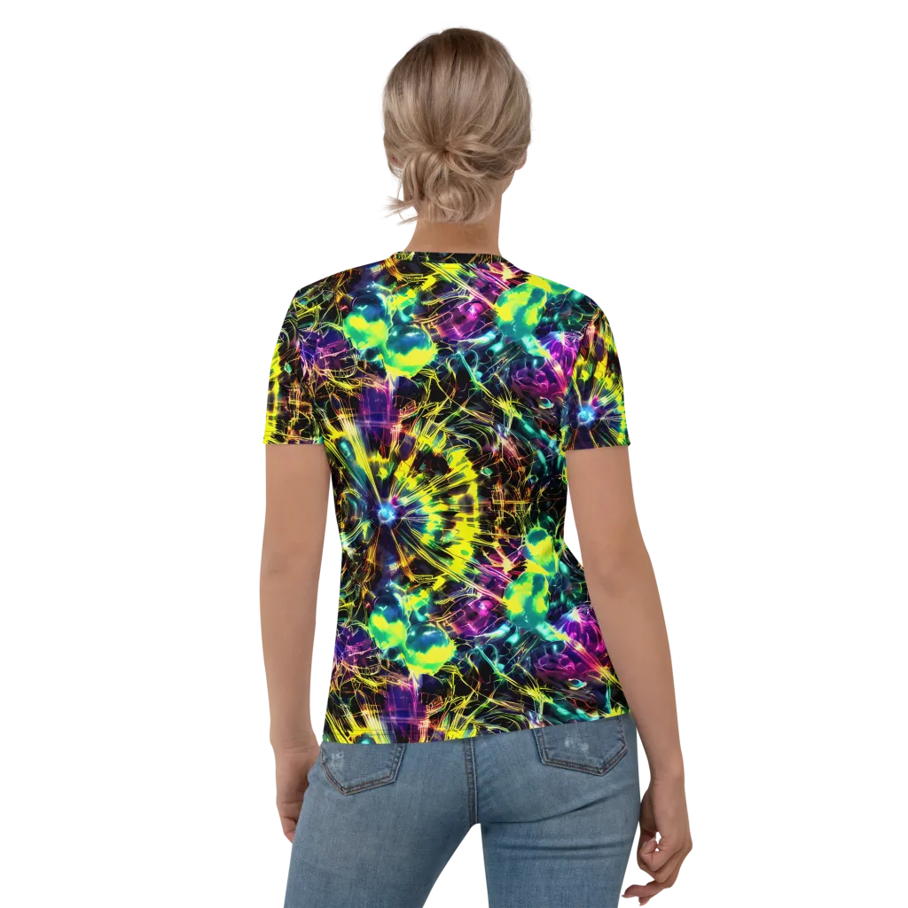 Acid Rainfall on Women's Crew Neck T-Shirt — Back
