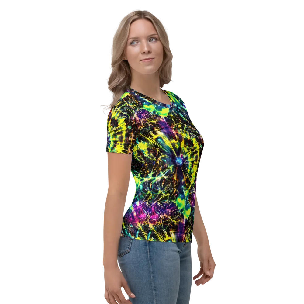 Acid Rainfall on Women's Crew Neck T-Shirt — Right