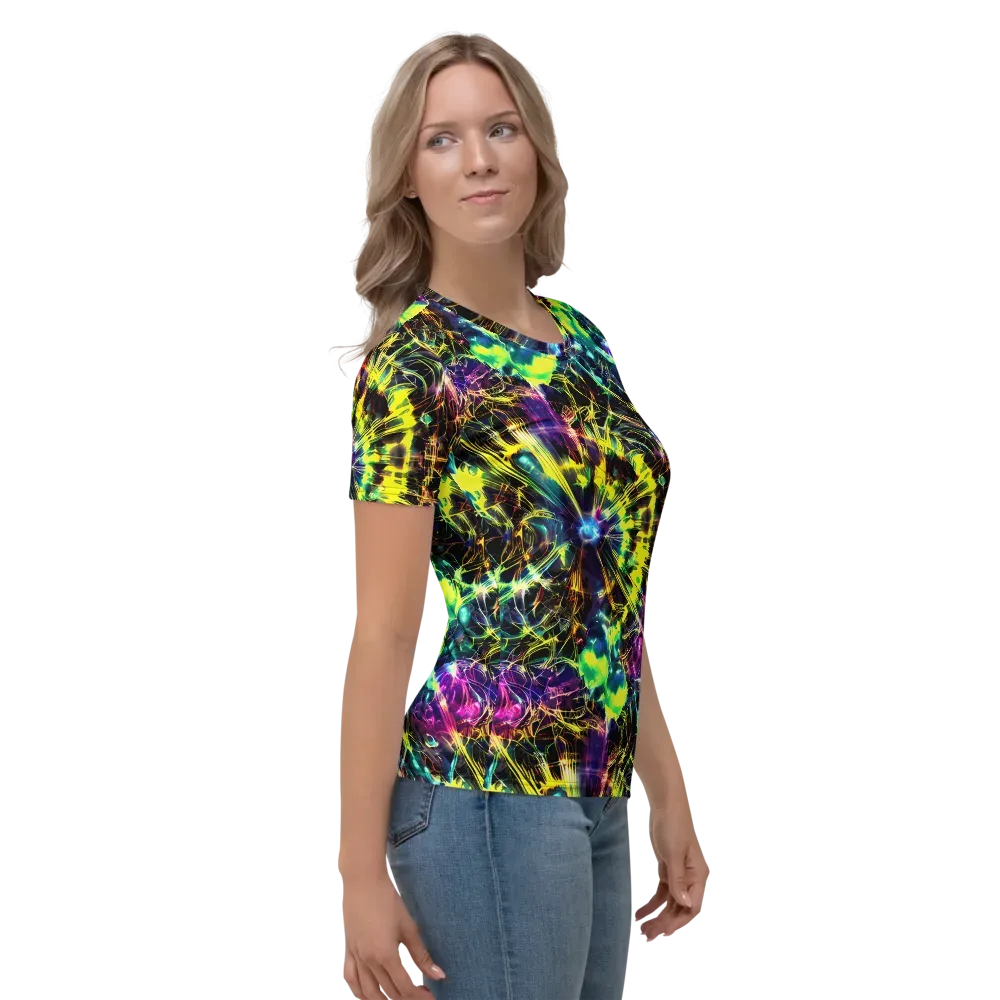 Acid Rainfall on Women's Crew Neck T-Shirt — Right