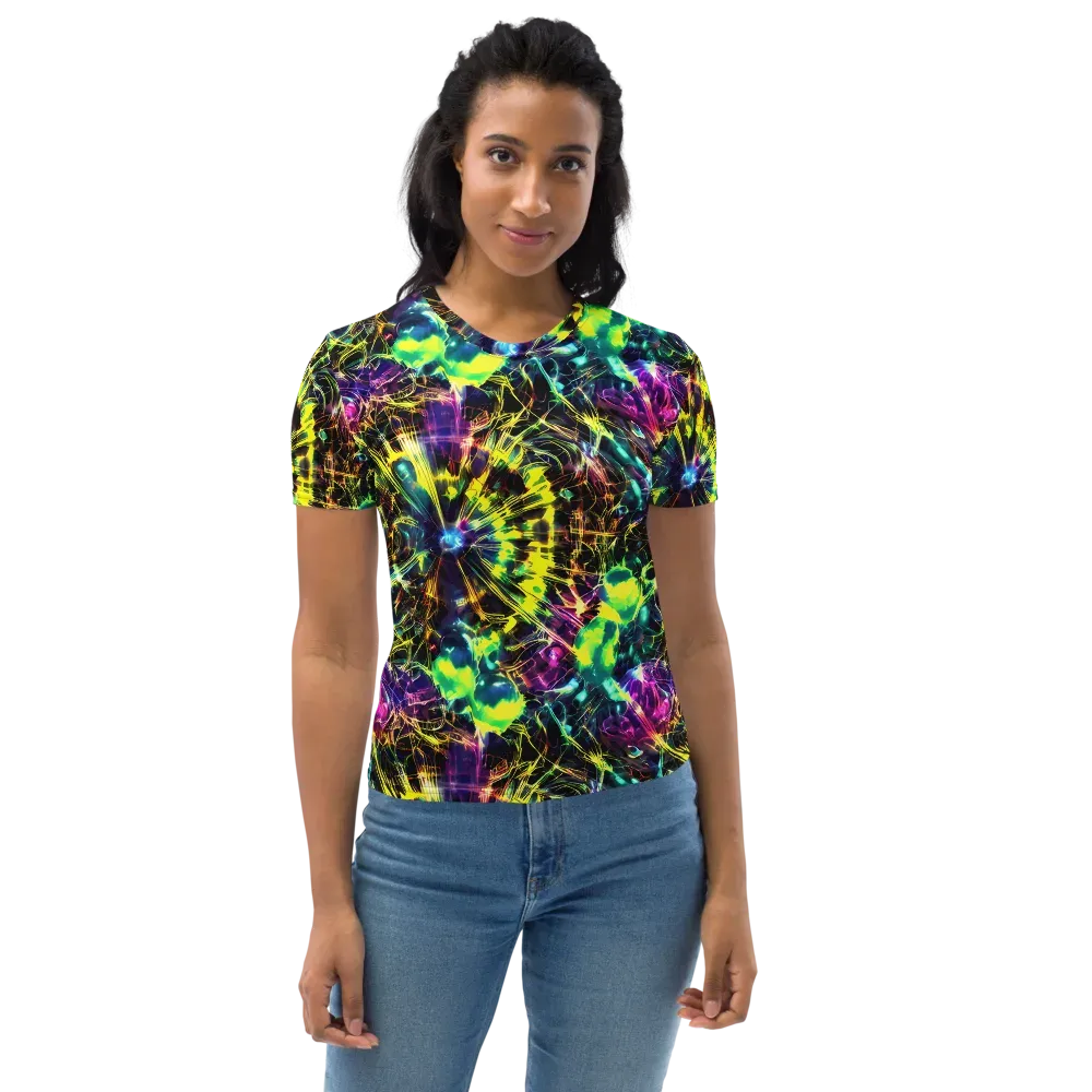Acid Rainfall on Women's Crew Neck T-Shirt — Front