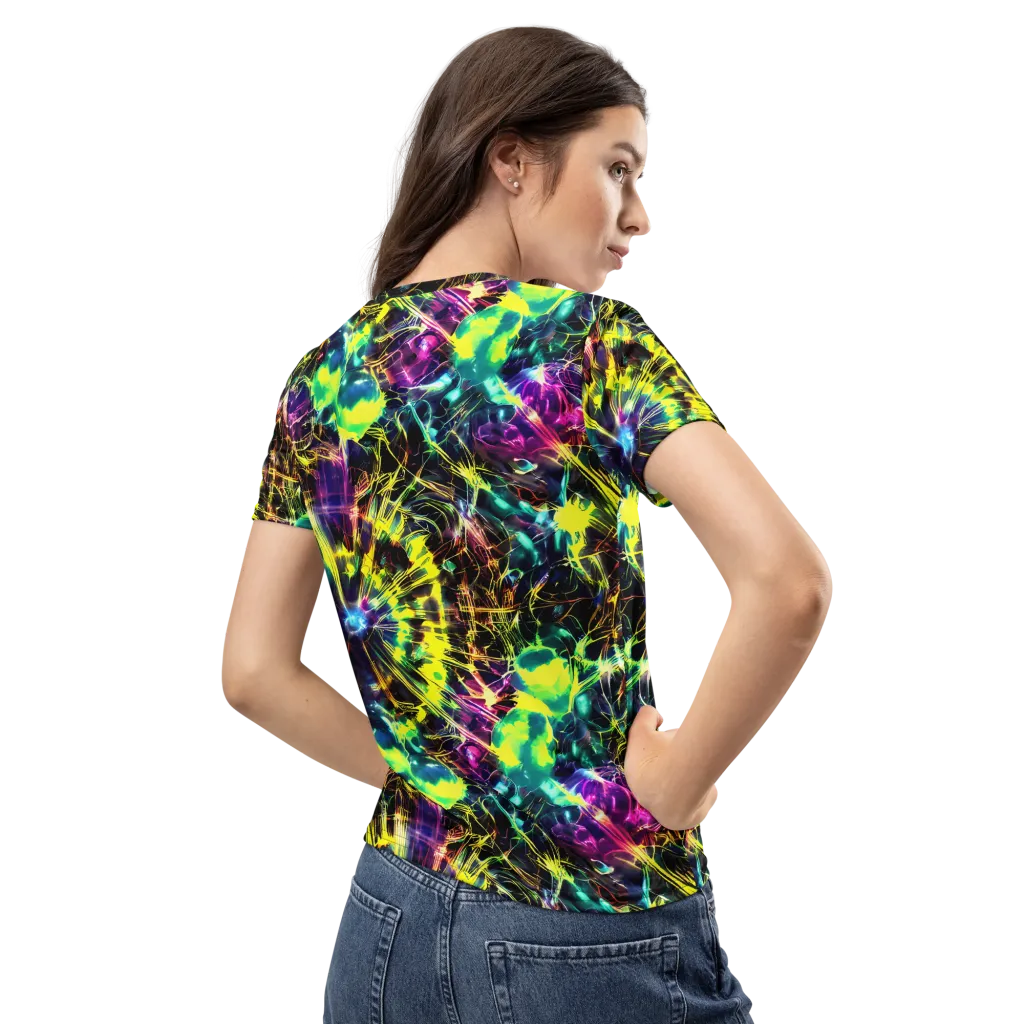 Acid Rainfall on Women's Crew Neck T-Shirt — Back