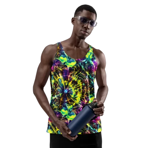 Acid Rainfall on a Men's Tank Top