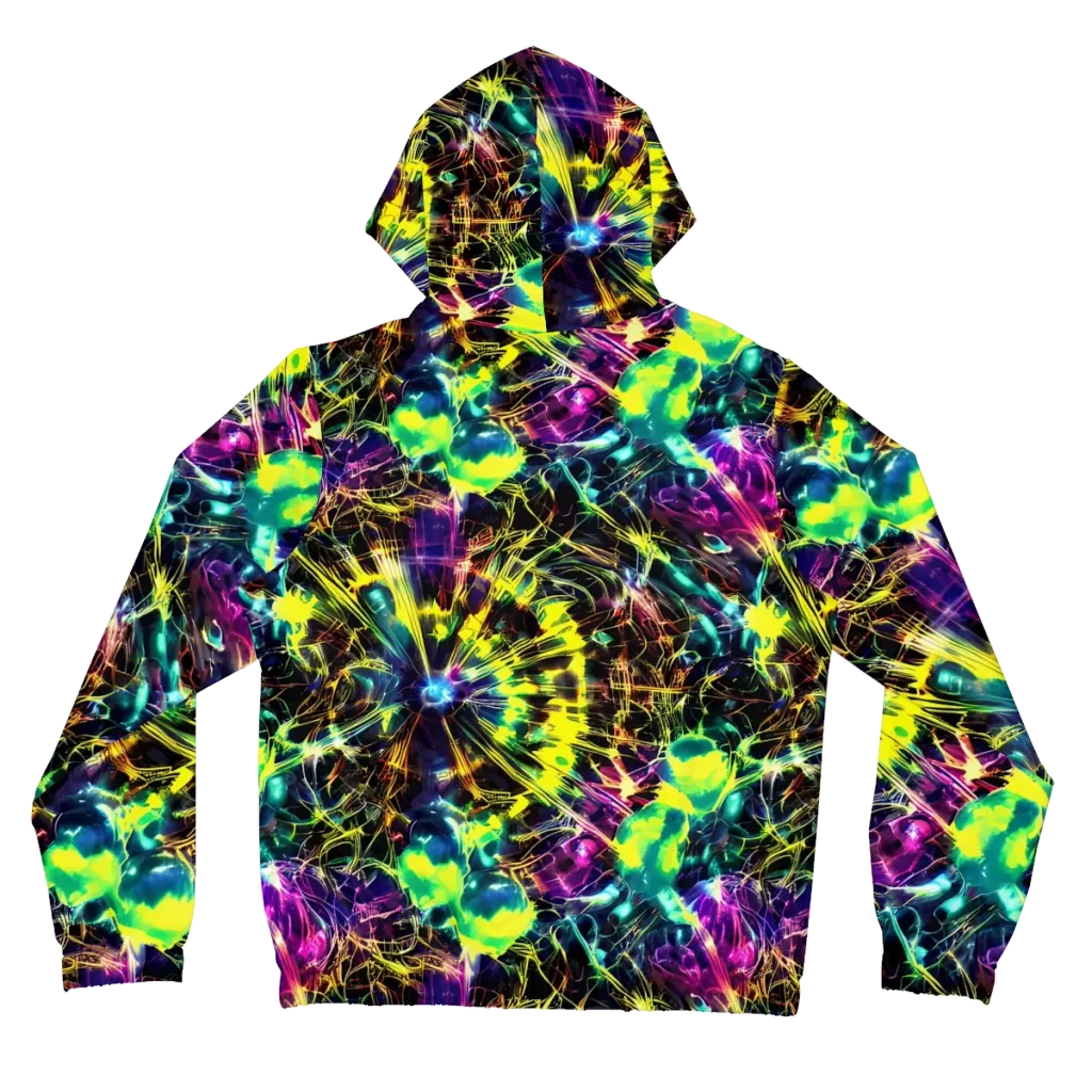 Acid Rainfall on Women's Full-Zip Hoodie — Back