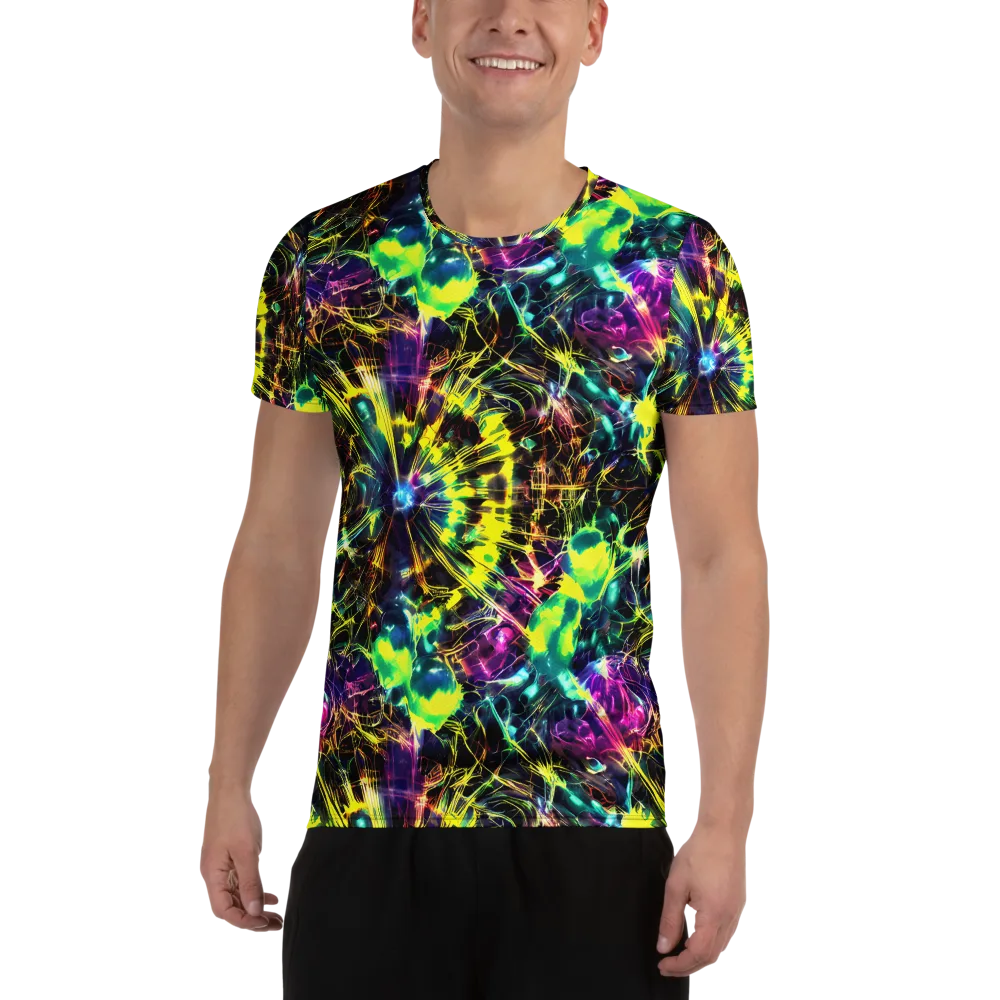 Acid Rainfall on Men's Athletic T-Shirt — Front