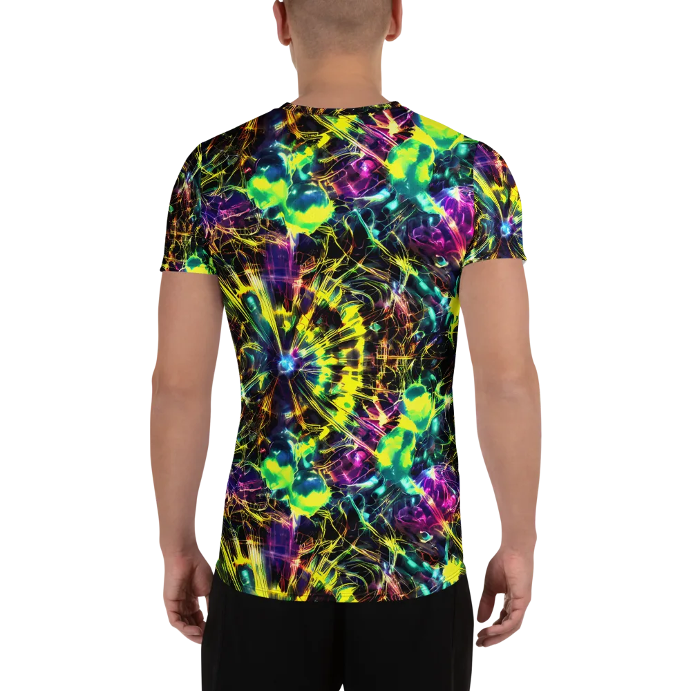 Acid Rainfall on Men's Athletic T-Shirt — Back