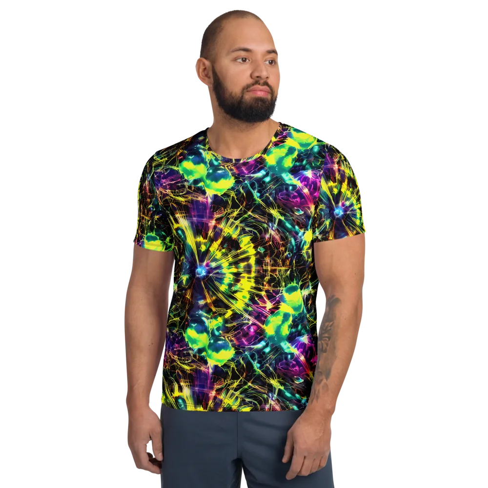 Acid Rainfall on Men's Athletic T-Shirt — Front