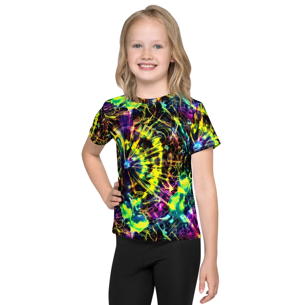Acid Rainfall on Kids Crew Neck T-Shirt — Front