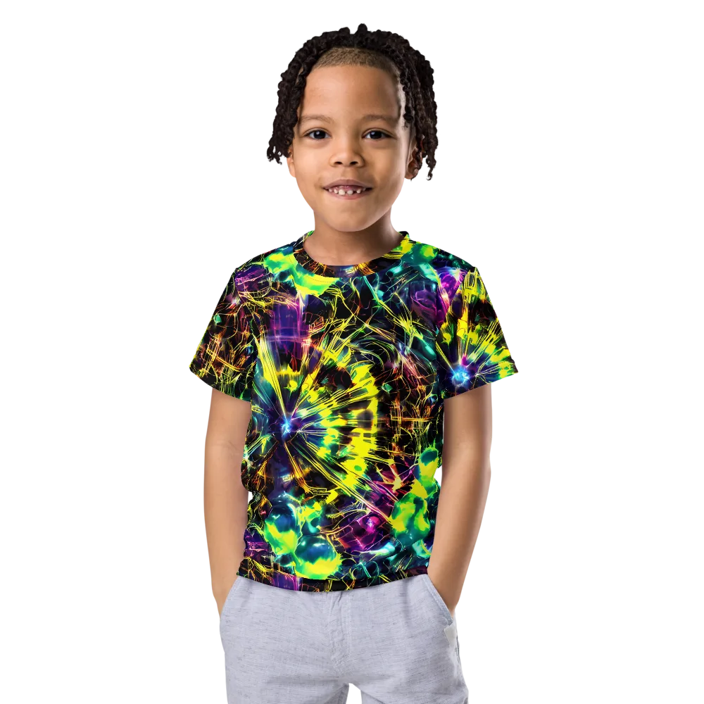 Acid Rainfall on Kids Crew Neck T-Shirt — Front