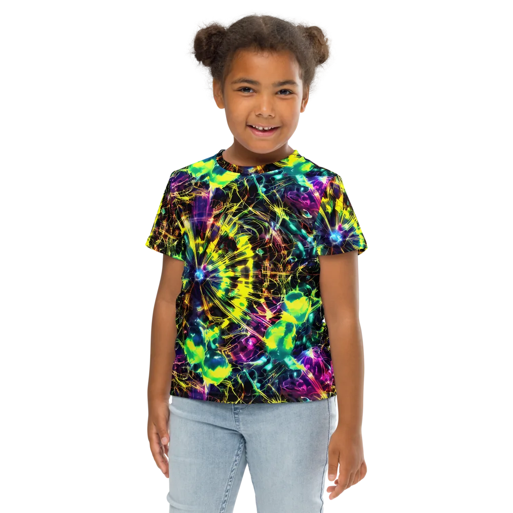 Acid Rainfall on Kids Crew Neck T-Shirt — Front