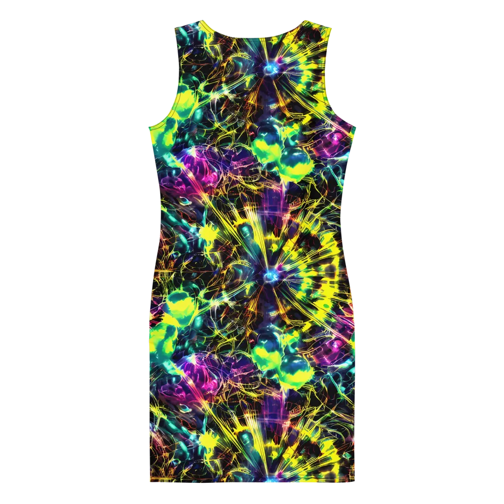 Acid Rainfall on Bodycon Dress — Back