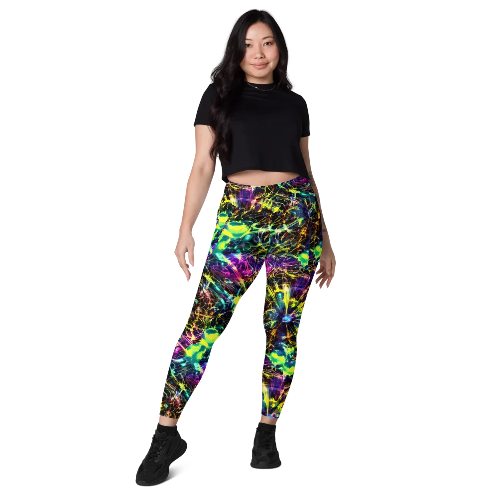 Acid Rainfall on Leggings with Pockets — Front