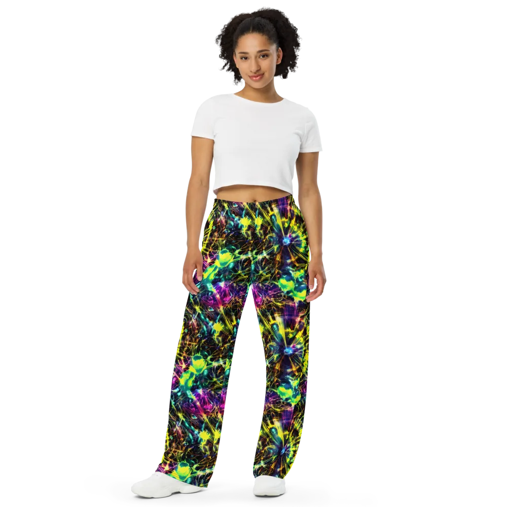 Acid Rainfall on Wide-Leg Pants — Front